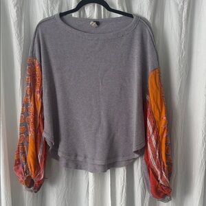 We The Free light purple  and Orange Women's top